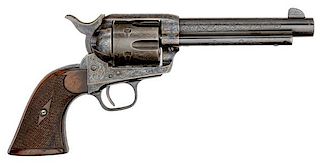 **Engraved Colt Single Action Army Revolver belonging to Stanley Stahl Jeppsen 
