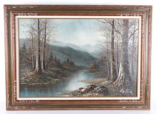 "Mountain Stream" Original Oil On Canvas, LaBonte