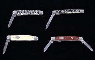 Collection of Four Vintage Folding Pocket Knives