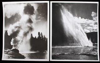 F.J. Haynes (1853-1921) Yellowstone Geyser Photos
