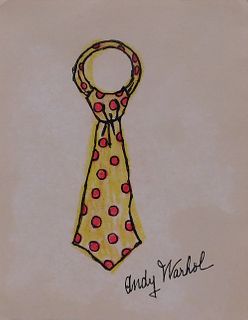 Andy Warhol, Manner of/ Attributed: Polka dot Tie