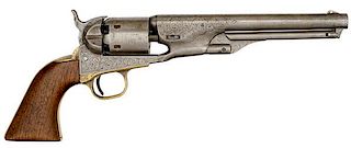 Factory Engraved Colt Model 1861 Navy Revolver 
