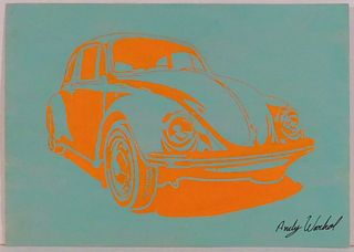 Andy Warhol, Manner of:  Volkswagen Beetle