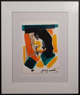 Andy Warhol  Attr. : Mick Jagger