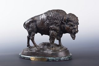 Carl Kauba, Austrian 1865-1922, Buffalo, Bronze