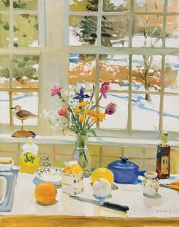Charles Reid, Am. 1937-2019, Joy, Oil on canvas, framed