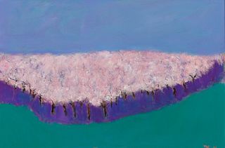 Arthur Richard DiMambro, Am. 1928-2016, Landscape, 2002, Oil on board, framed