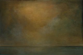 Cynthia Knott, Am. b. 1952, Sea Horizon, 2001, Mixed media on canvas, unframed