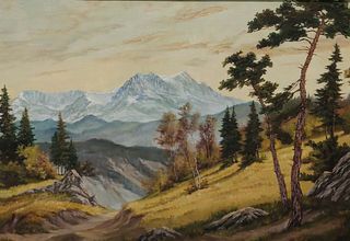 ALPS OIL PAINTING
