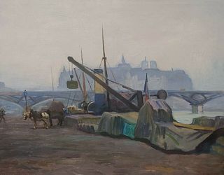 PORT CHARLES OIL PAINTING