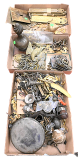 Group Of Brass Furniture Hardware