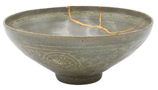 Korean Celadon Paste Inlay Bowl