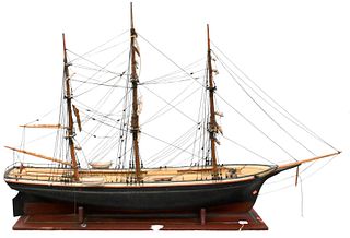 Large Wooden Model of a Clipper Ship