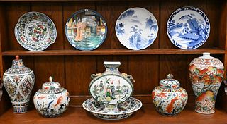 Ten Piece Chinese Porcelain Group