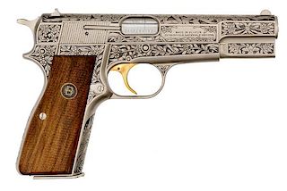 *Browning Acid Etched Hi-Power Semi Automatic Pistol 
