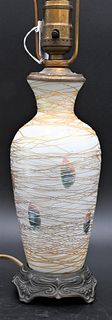 Durant Threaded Art Glass Vase