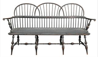 D.R. Dimes Custom Triple Back Windsor Style Bench