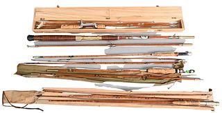 Four Bamboo Fly Rods