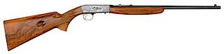 *Signed Funken Engraved Browning Grade III .22 Caliber Semi-Automatic Rifle with Wheel Rear Sight 