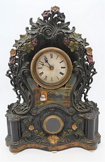 Cast Iron Mantel Clock