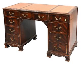 Chippendale Mahogany Kneehole Desk