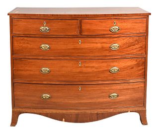 George III Mahogany Swell Front Chest