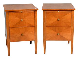Pair of Contemporary Two Drawer Stands