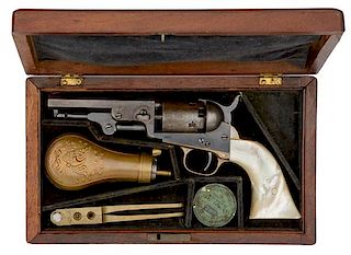 Cased Colt Model 1849 Pocket Revolver 