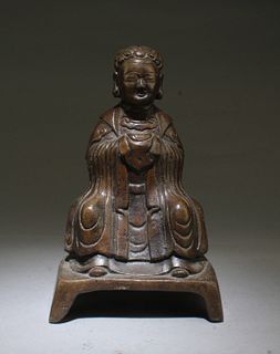 A Bronze Deity Statue