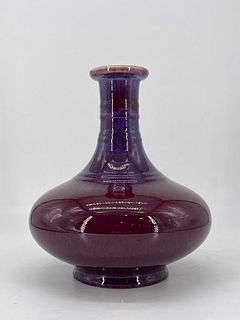 Flame-glaze bottle vase