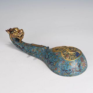 Gilt cloisonne  enamel musical instrument, Qing Dynasty