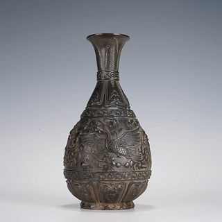 Bronze 'PHOENIX' vase, Qing Dynasty