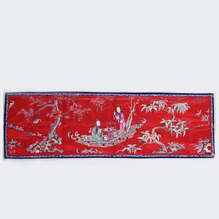 Figure embroidery, Late Qing