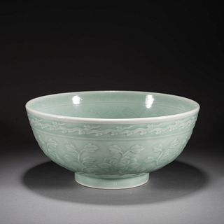 Skyblue glazed bowl