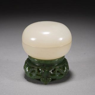 White jade chinese inkpad