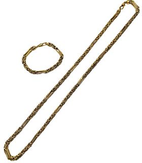 Extra Long Vintage 14K Rope Chain