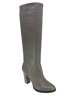 Jimmy Choo Leather Metal Heel Knee-Hight Boots Size 7.5