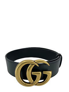 GUCCI GG Marmont Wide Leather Belt Size 80 NEW