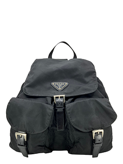 PRADA Tessuto Nylon Double Front Pocket Backpack