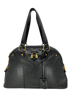 Yves Saint Laurent Calfskin Leather Large Muse Bag
