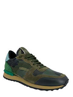 Valentino Rockrunner Camo Trainer Sneakers Size 8.5