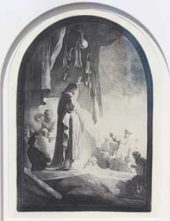 Rembrandt "The Raising of Lazarus" Larger Plate