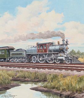 J. Craig Thorpe (B. 1948) "New Jersey Locomotive"