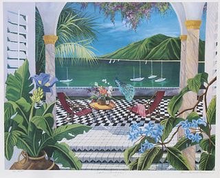 Sharie Bohlmann "Exotic Rondevous" Lithograph