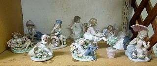 Group of (10) Lladro Porcelain Figures.