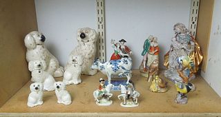 Group of Porcelain Figural Collectibles.
