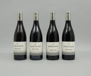 Four Bottles Assorted Dehlinger  Pinot Noir.