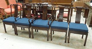 (5) Oriental Rosewood Dining Chairs.