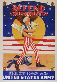 TOM WOODBURN, Uncle Sam Poster, WWII
