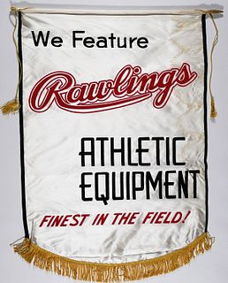 1960s RAWLINGS Advertising Banner
